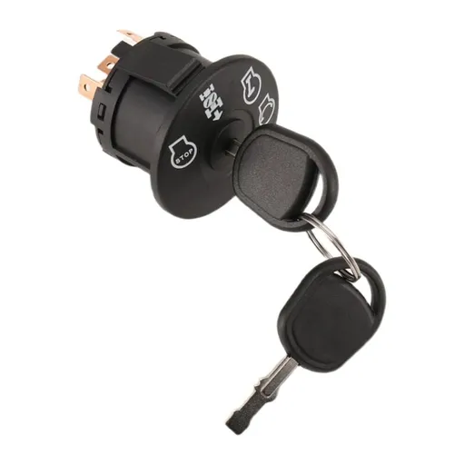 4-position ignition lock with key for riding lawn mower tractor 193350 532193350