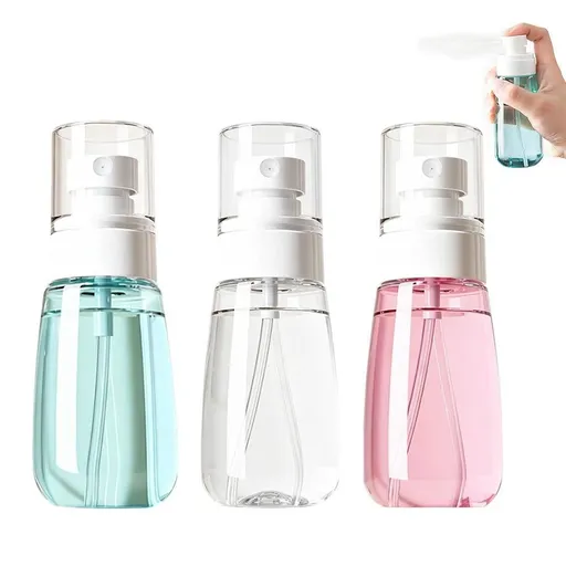 3 Pack 60ml Refillable Fine Mist Travel Spray Bottles with Leakproof Seals