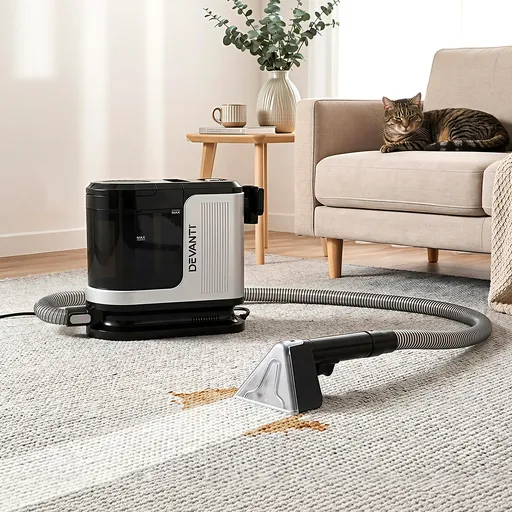 Devanti Carpet Washer Vacuum Cleaner 600W 13kpa Hose Self-Cleaning Function