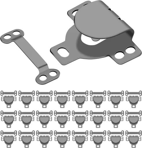 Hook and Eye Closures for Clothing,25 Set Hooks and Eye for Sewing,Clothing,Bra,Pants Waist,Jeans,DIY Craft Sewing Clasp and Snaps Fasteners Kit Hooks Replacement/Repair(Black)