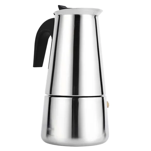 Stainless Steel Percolator Moka Pot Coffee Maker Stove Home Office Use (300ml)