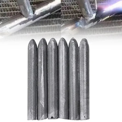 Low Temperature Universal Welding Rods, Metal Welding Arc Equipment, Easy Melt Aluminum Rods, Arc Welding Equipment Welding Equipment and Accessories, 6 Pcs, 3.07 Inches 3.07" Silver*6