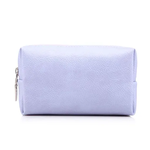Tykson Laptop Accessories Bag PU Leather Storage Charm Purple 17*10*5.5cm