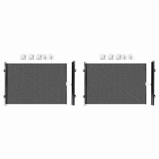 2X Retractable Pet Gate, Screen Door-Stair for Dog&Cat, Portable Dog with Reinforced Strip 15.7in X 49.2in