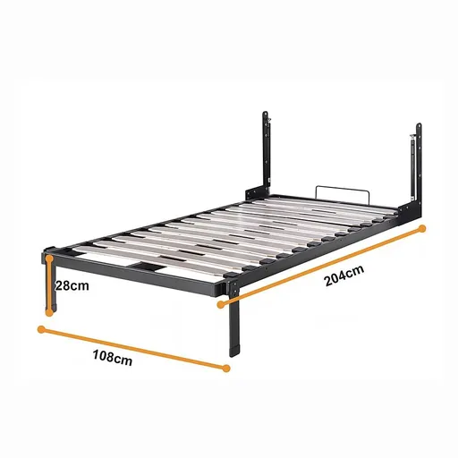 King-single DIY Wall Bed Hardware Kit with Gold handle – Frame & Mechanism for Custom Build