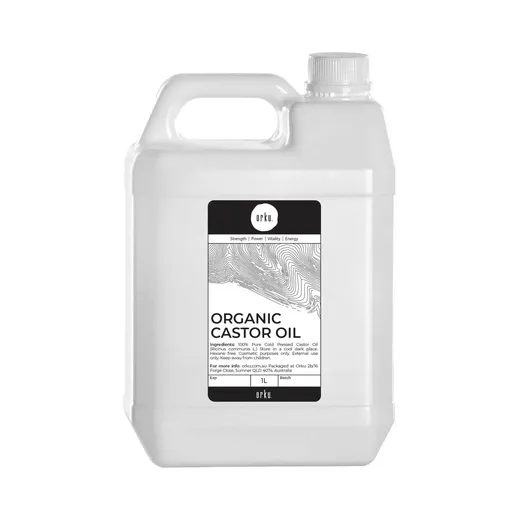 Orku 5L Organic Castor Oil - Hexane Free Cold Pressed