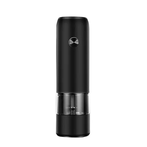 Electric Pepper Grinder Black Usb Charging High Hardness Wear Resistant Automatic Pepper Mill Grinder For Kitchen Restaurant
