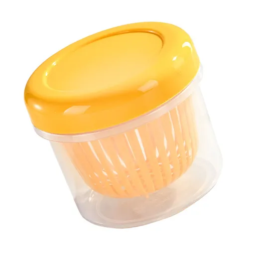 Drainage Food Box Airtight Stackable Food Storage Container for Chopped Scallion Minced Garlic Fruit