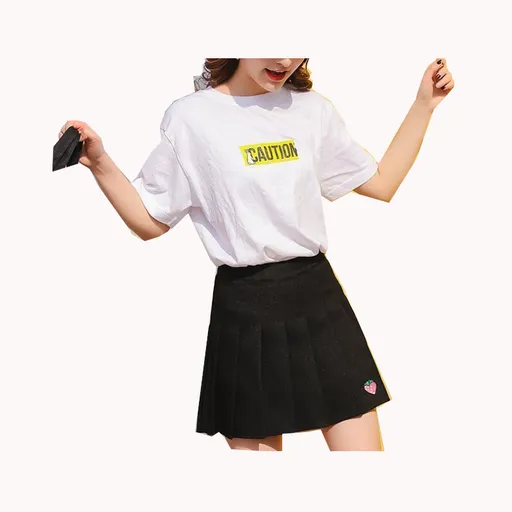 Hod Health & Home Strawberry Tennis Skirt - Black - L