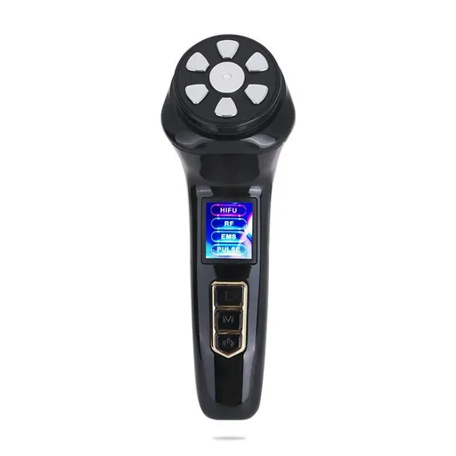 Facial Massager Device – Skin Care Tool for Anti-Aging– Face Lifting & Toning Massager for Hydration & Radiance – Home Spa for Women (Black)