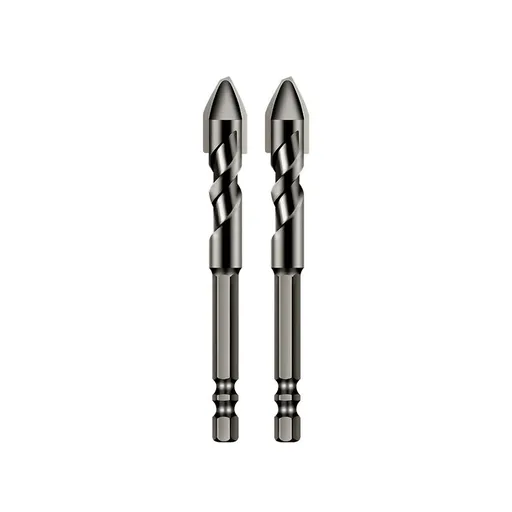 Masonry Drill Bits Set Glass Drilling Bits for Ceramic Tile Wood Porcelain Mirror Plastic Marble Wall,Sizes-10mm,2pcs