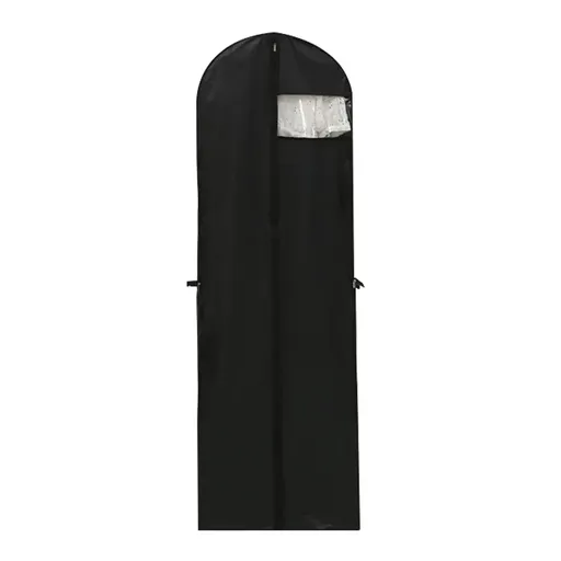 Clothes Dustproof Cover Foldable Moisture-Proof For Household Dress Suit Storage - Black