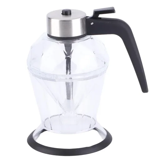 Diamond Honey Bottle Press Type Transparent Glass 200ml Handheld Oil Dispenser for Soy Sauce