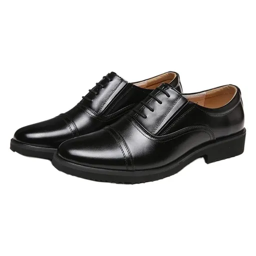 Old man louis Men Leather Derby Shoes Rubber Sole Black 8003 velvet lace-up 38 EU shoe size: 38; Foot length (mm): 240; Foot width (mm): 90; Suggested sneaker size: 39
