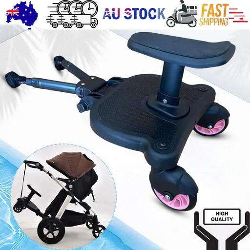 Baby Jogger Glider Board 2 in 1 Kid Stroller Board with Dismountable Seat AU pink wheel