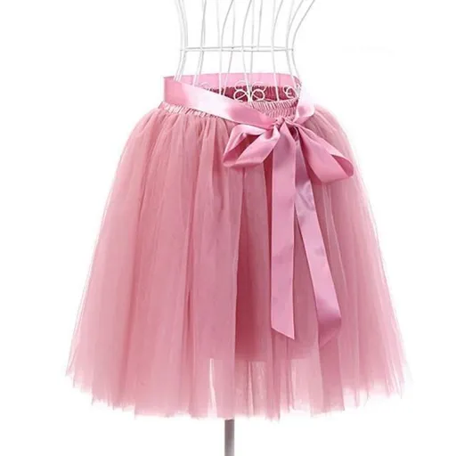 House Of Dasein Tulle Princess Tutu Skirt Women - Mauve