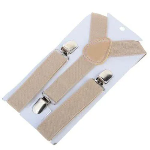 Children Y Strap 3 Clips Adjustable Polyester Beige