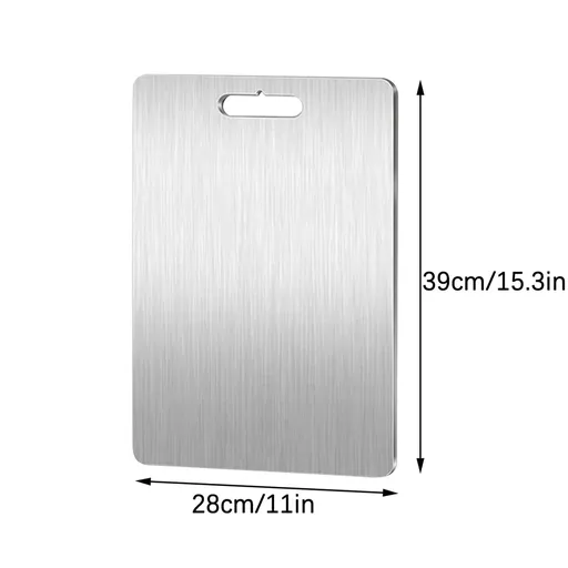 Cutting Board Non Toxic Steel Cutting Boards for Kitchen, Different Sizes & Non Slip Handles, Servicealbe Non Stick Chopping Board D