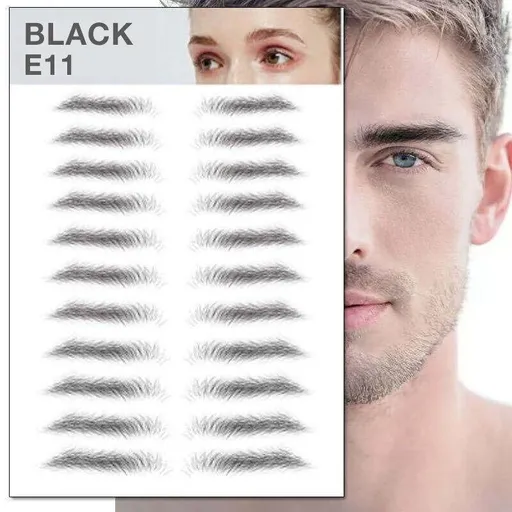 3D Waterproof Eyebrow Tattoo Sticker Hair-Like Natural Brows for Sparse Eyebrows - E11