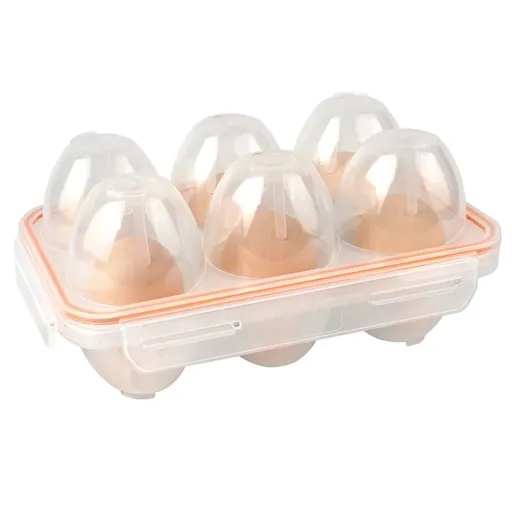 Egg container, refrigerator egg rack, egg storage box, egg box, silicone egg rack, kitchen egg tray fully sealed
