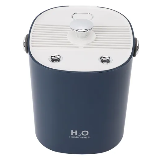 Portable Humidifier Multifunctional Large Fog Volume Silent Double Spray Ports Small Humidifier for Office Bedroom 1.2L Water Tank Purplish Blue
