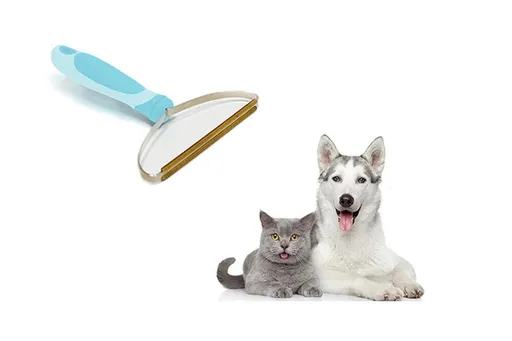 Carpet Rake for Pet Hair Removal Rotating Carpet Rake Scraper