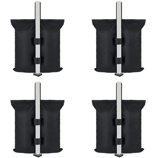 Outdoor tent fixed sandbag sandbag, sunshade base fixed sandbag, 4 pieces of outdoor sunshade legs with pavilion counterweight (no sand)