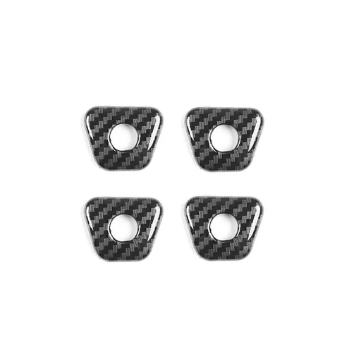 4pcs，Compatible car interior door lock pin cover accessories, gear position, air conditioning lifting panel