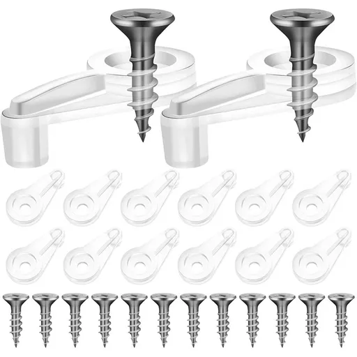 50PCS Glass Retainer Clips Glass Panel Clips Mirror Clips Non Slip Waterproof Transparent Fixed Buckle