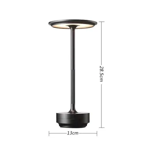A Flat 2000mAh Black | Minimalist Night Light | Christmas Minimal Bedroom Decor