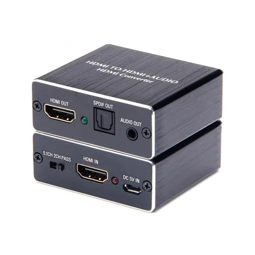 4K HDMI Audio Extractor Converter to HDMI + Optical SPDIF + 3.5mm