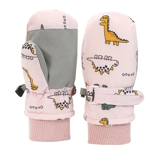Gloves For Kids Toddler Skis Kids Gloves Winter Gloves Thick Gloves Stretchy Warm Gloves Boys Girl 6-24 Months AHA5 kids snow gloves Pink