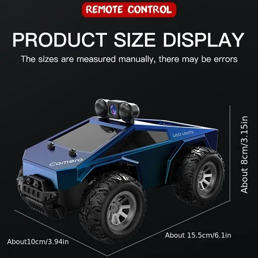 KF29 FPV remote control truck, camera remote control car, 1:28 scale RC truck, app controlled RC car, 2.4GHz dual-speed RC vehicle, alloy body remote control truck, adjustable lights RC toy, anti-interference remote control truck, gift for boys, gift