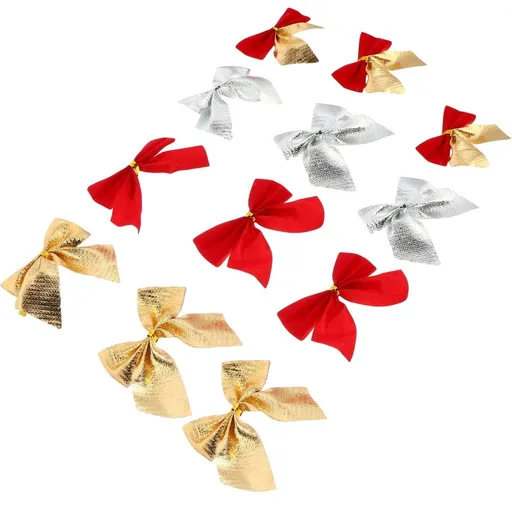 60Pcs Party Decorative Bows Assorted Color for Wreath