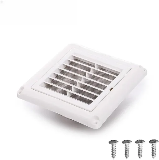 4" Louvered Vent Cover Stops Birds Nesting for Outside Dryer Exhaust Air Vent Cover with 4 Screws for Easy Installation