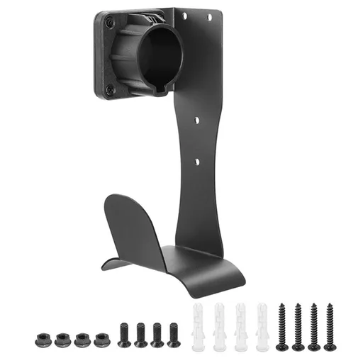 EV Charger Holder Cable Organizer Wall-Aligned Mount Holder, Space-Saving, No Cable Cutting, Electric Car Charger Cord Holder & Plug Holster Dock for Connector