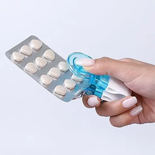 Pill Extractor Tool, Portable Pill Popper Tool, Tablets Pills Blister Pack Opener Assistance Tool for The Elderly(1 Pcs)
