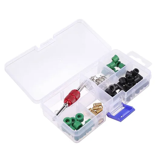 Car Air Conditioning Sealing Ring Kit, Assorted Color, High Hardness, Practical, Easy to Carry, 1Set