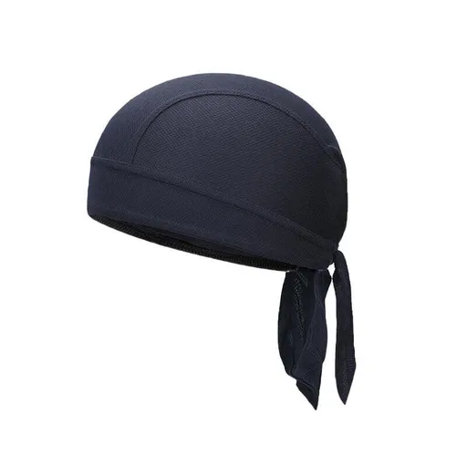Durag Bandanna Cap Cycling Head Wraps Skull Cap Scarves Caps Motorcycle Sports - Navy