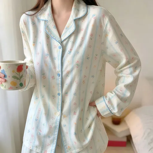 Blue Stripe Bear Crinkle Size XXL | Roomy Crinkled Sleepwear | Halloween Bear Relaxed Gift | Roomy Relaxed Fit Plus Size Homewear