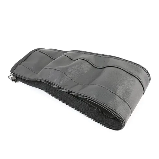 Stroller Handle Cover Replacement Waterproof PU Leather 52x10.5cm Black