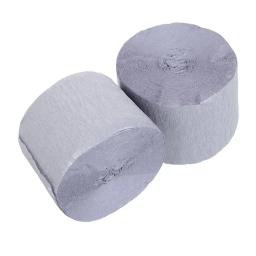 Plated Silver Streamers Paper for Decor Versatile and Festive Backdrop