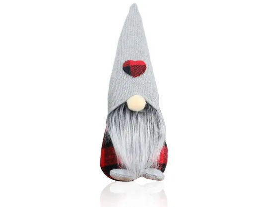 Christmas Ornaments Gnome Faceless Santa Doll Window Tabletop Decoration Gift-L
