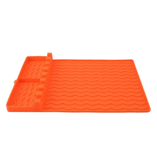 Silicone Griddle Tools Mat Heat Resistant Easy to Clean Versatile Grill Side Shelf Mat Silicone Spatula Mat for Outdoor Grill Kitchen Counter Type 2