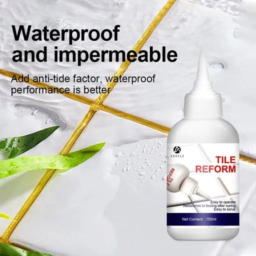 Tile Reform Waterproof Gap Repair Filler Gold Waterproof Tile Gap Repair Filler White Tile Gap Repair Filler Grey Grout Repair Grout Repair Grey for Bathroom Living Room Floor 150ml - Gold - Size 150ml