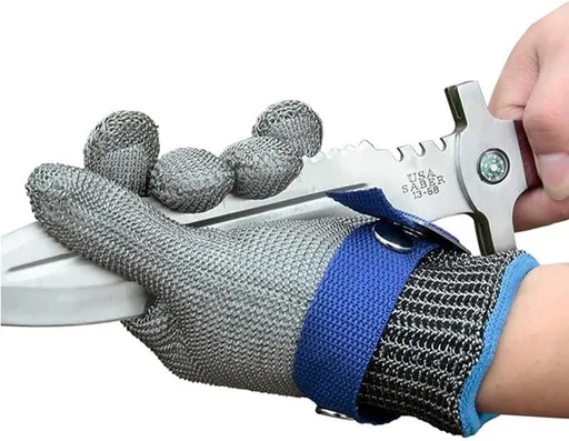 Stainless Steel Metal Anti-Cut Gloves Durable Cut Resistant Work Gloves for Kitchen Construction Industrial Use Ideal for Chefs Handymen Safety