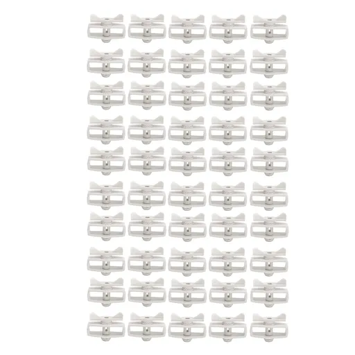 50Pcs Electric Fence Wire Tightener Portable Garden Electronic Fence Alloy Wire Tensioner Gray