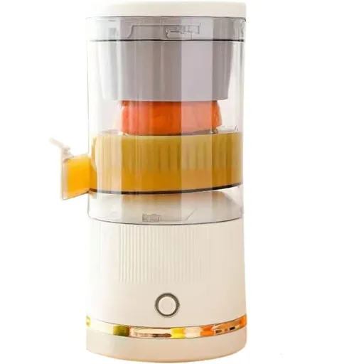 One-Touch Travel Juice Maker - USB Rechargeable Cordless Citrus Juicer for Home, Office, Camping & Travel（Only juicer）