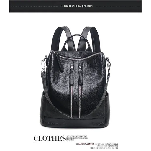 Convertible Leather Backpack Purse For Women Large Fashion Designer Ladies Shoulder Bag Travel Bag for work, life, travel