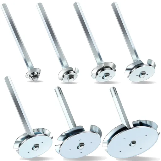 7 Pcs PVC Fitting Socket Saver Set with 1/2 Inch, 3/4 Inch, 1 Inch, 1-1/2 Inch, 2 Inch, 3 Inch, 4 Inch Head, PVC Pipe Reamer